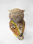 Статуетка "Сова з мереживною різзю зі стразами 12 см, фото 3