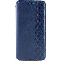 Шкіряний чохол книжка GETMAN Cubic (PU) для Realme 11 4G Синій