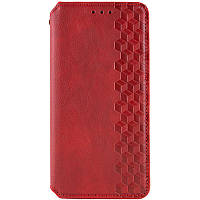 Шкіряний чохол книжка GETMAN Cubic (PU) для Realme 11 4G Червоний