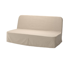 NYHAMN 3-місний диван-ліжко, з поролоновим матрацом/Naggen beige 694 999 97