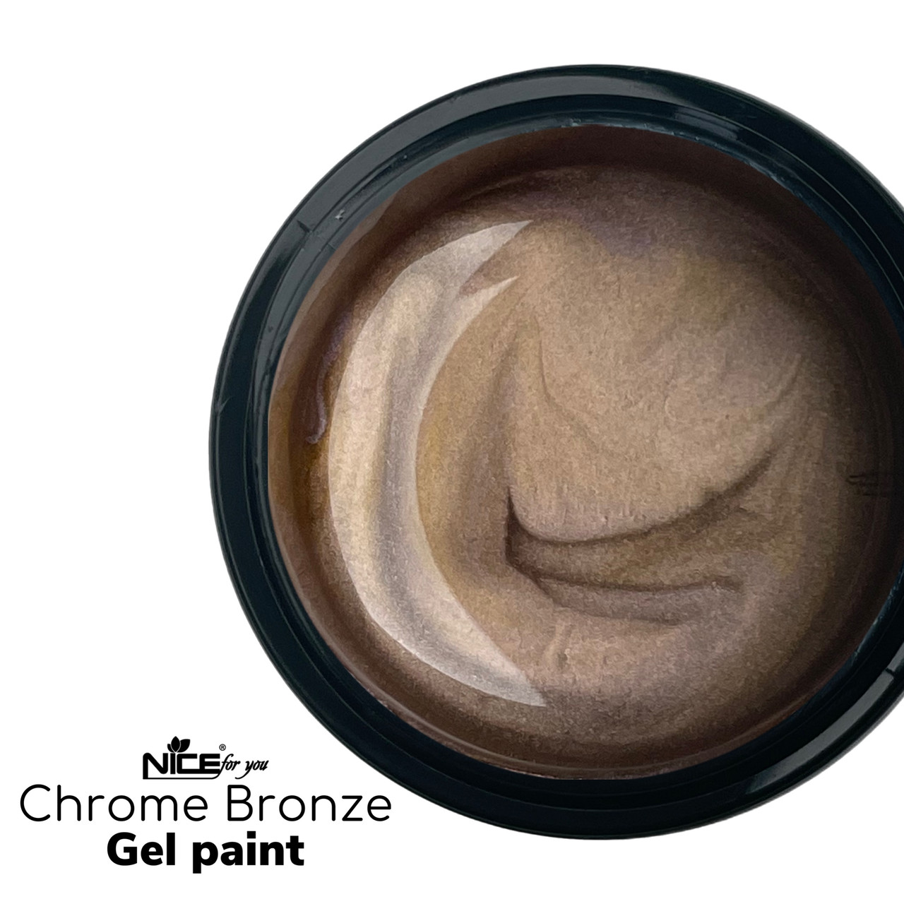Металлизированная гель-краска Chrome Nice for you Bronze 5 г - фото 1 - id-p1416069568