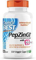 Комплекс цинка и L-карнозина Doctor's Best, PepZin GI, Zinc-L-Carnosine Complex, 120 капсул