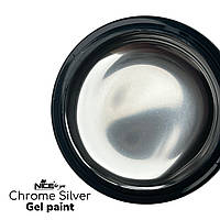 Металлизированная гель-краска Chrome Nice for you Silver 5 г