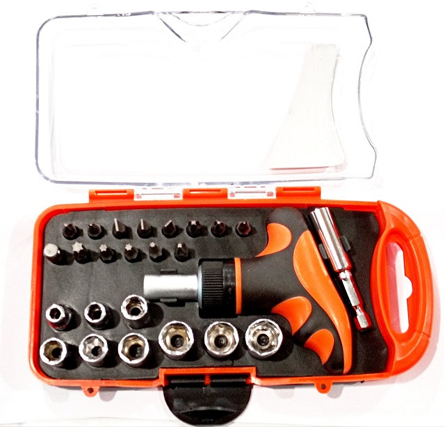 Набір інструментів отвору + біти + головки/Gear Power HZF 8187A