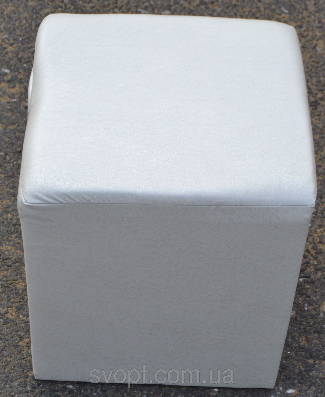 Пуфик квадрат білий, фото 1