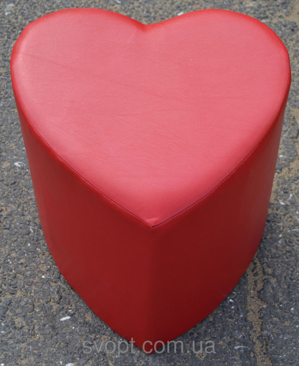 Пуфик серце червоний, фото 1