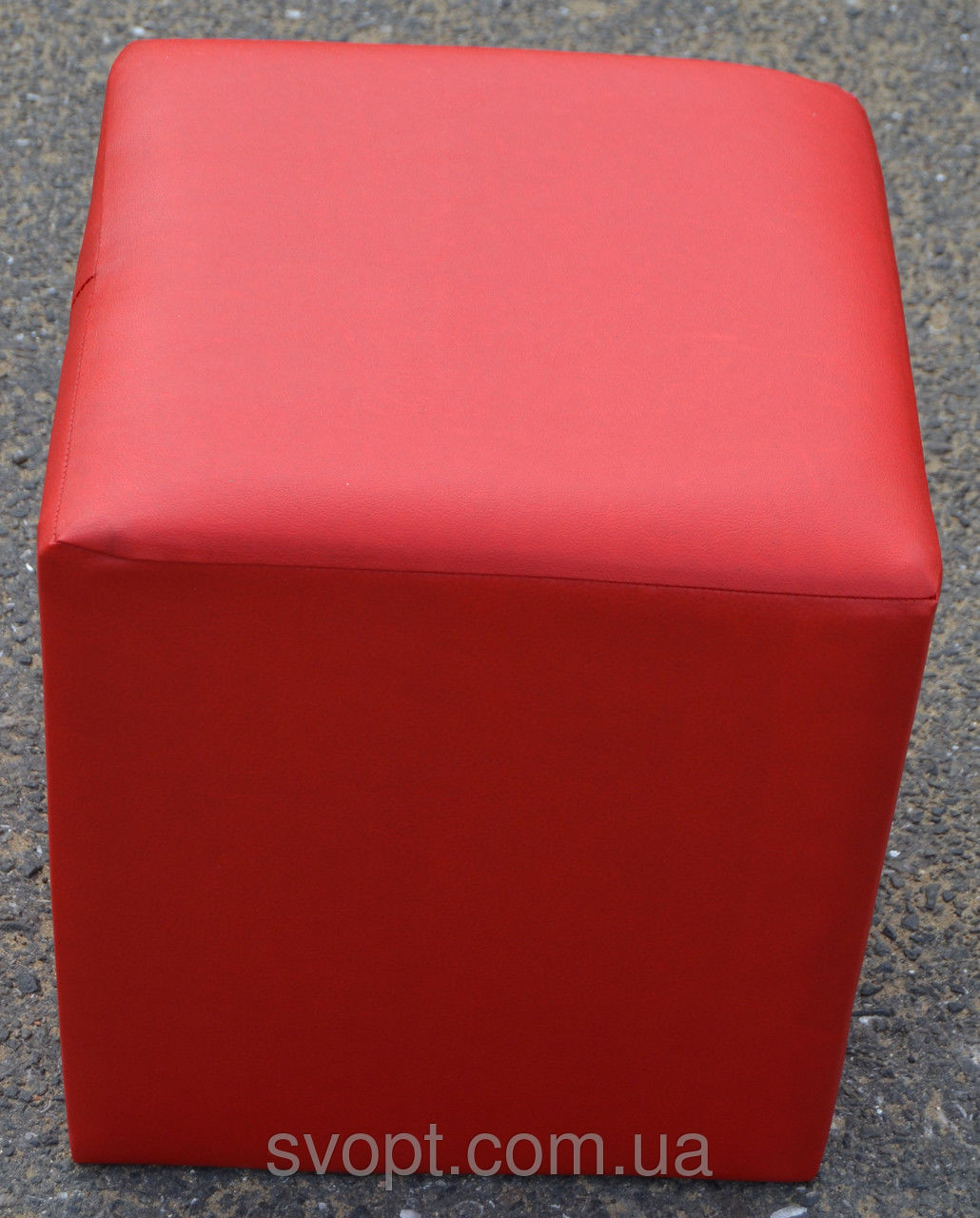 Пуфік квадрат червоний, фото 1