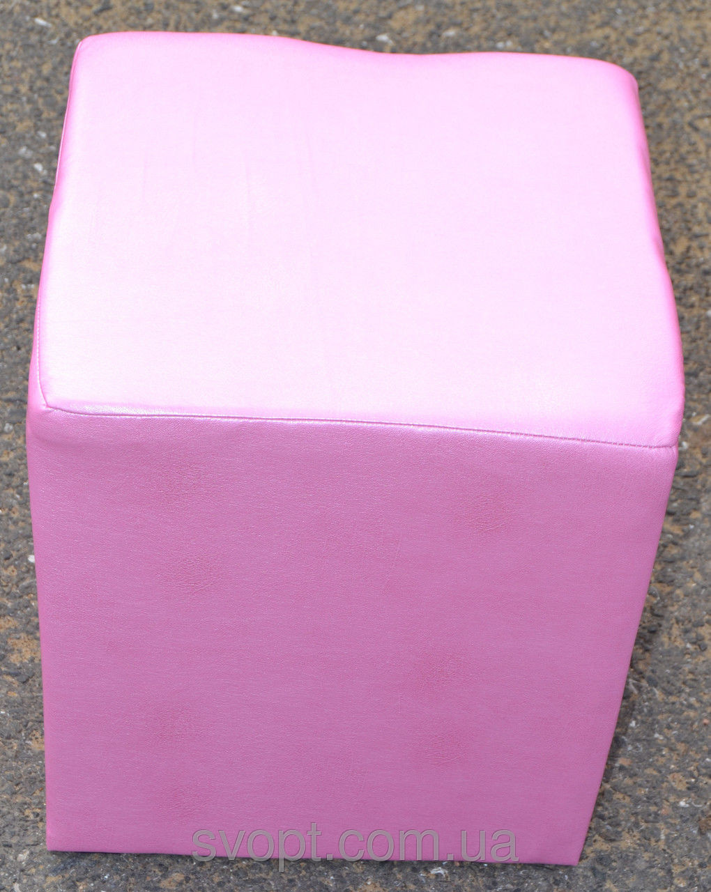 Пуфик квадрат рожевий, фото 1