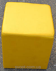 Пуфик квадрат жовтий