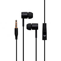 Проводные наушники 3.5mm Celebrat SKY-1 вакуумные с микрофоном 1.2m Black