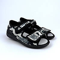 Дитячі текстильні босоніжки хакі Адам Ukraine для хлопчика