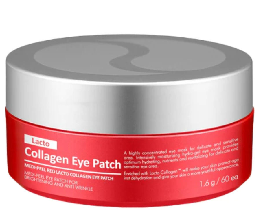 Medi-Peel Red Lacto Collagen Eye Patch - Антивікові патчі з колагеном, 60 шт, фото 1