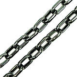 Ланцюжок для сумки Z501-2 якірний середній, колір чоний нікель, фото 2