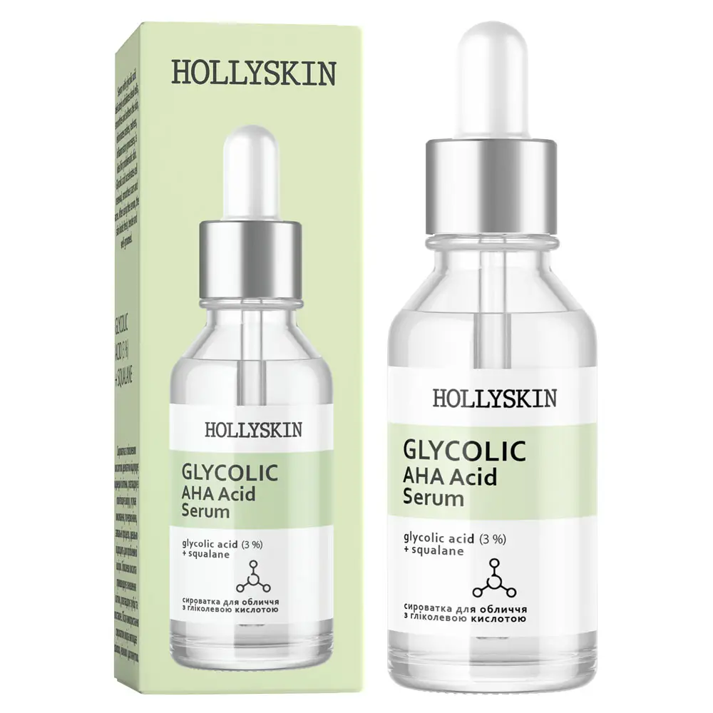 Сироватка для обличчя Hollyskin Glycolic AHA Acid Serum 30 ml