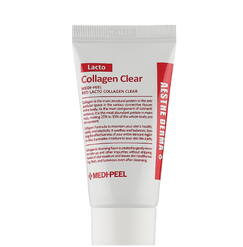 Medi-peel Red Lacto Collagen Clear - Очищаюча пінка з колагеном і лактобактеріями, 100 мл