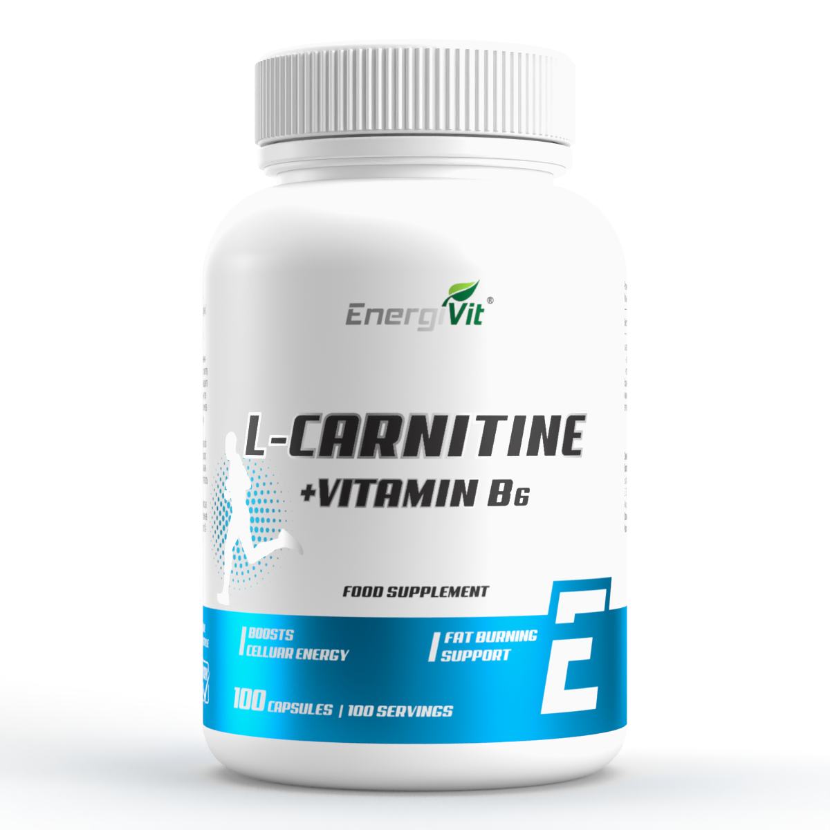 Жироспалювач EnergiVit L-Carnitine +B6 100 капсул