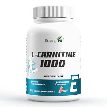 Жироспалювач - Л - Карнітин - EnergiVit L-Carnitine 1000 /60 tablets