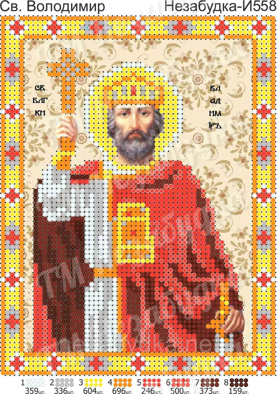 Схема для вишивки бісером - Володимир