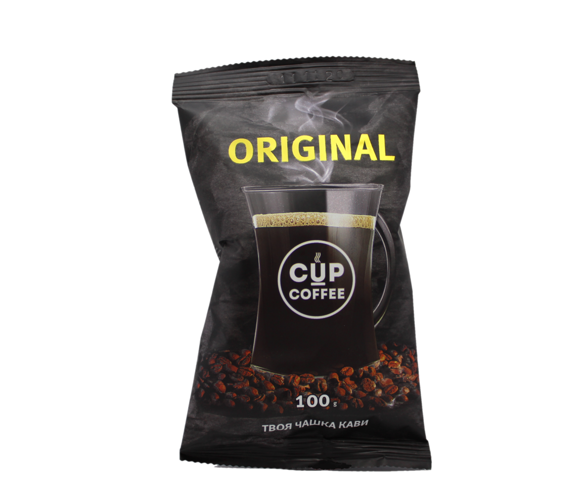 Кава мелена Cup Coffee Original купаж арабіки та робусти 100 грамів, фото 1