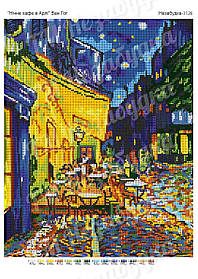 Схема для вишивки бісером - "Нічне кафе в Арли" Ван Гог