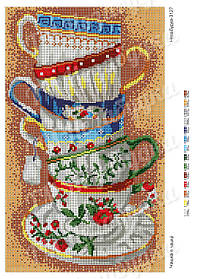 Схема для вишивки бісером - Чашка в чашці