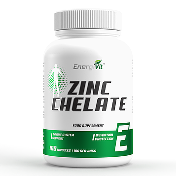 Мінерали - Цинк - EnergiVit Zinc Chelate /100 capsules