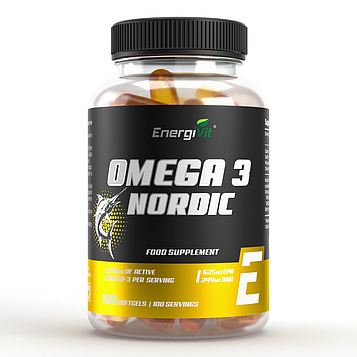 Риб'ячий жир EnergiVit Omega 3 NORDIC 950 mg active omega 3 100 м'яких капсул