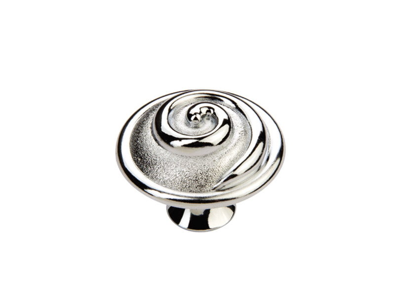 Ручка-кнопка Spiral сучасна класика HS-109 Chrome хром глянсовий Ø42 мм