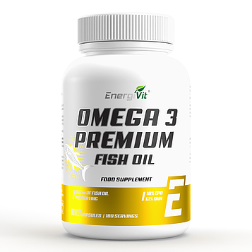 Риб’ячий жир EnergiVit Omega 3 Premium Fish Oil 180 капсул