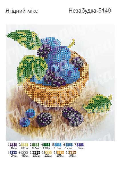Схема для вишивання бісером — Ягідний мікс, фото 1