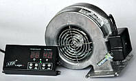 Комплект автоматики для твердопаливного котла AIR Logic (метал) + ELMOTECH VFS-120 295м3/год