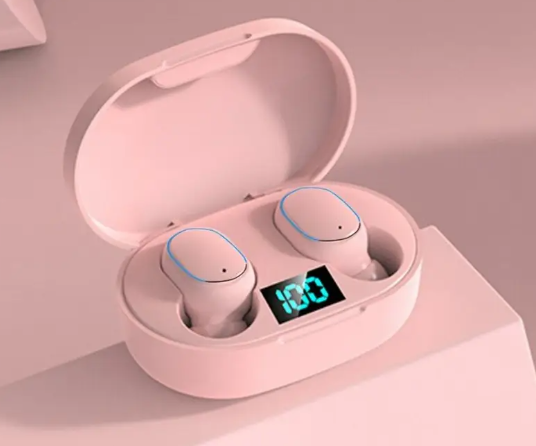 Бездротові навушники TWS AIRDOTS E7S блютуз вакуумні з мікрофоном Bluetooth 5,0  Рожеві