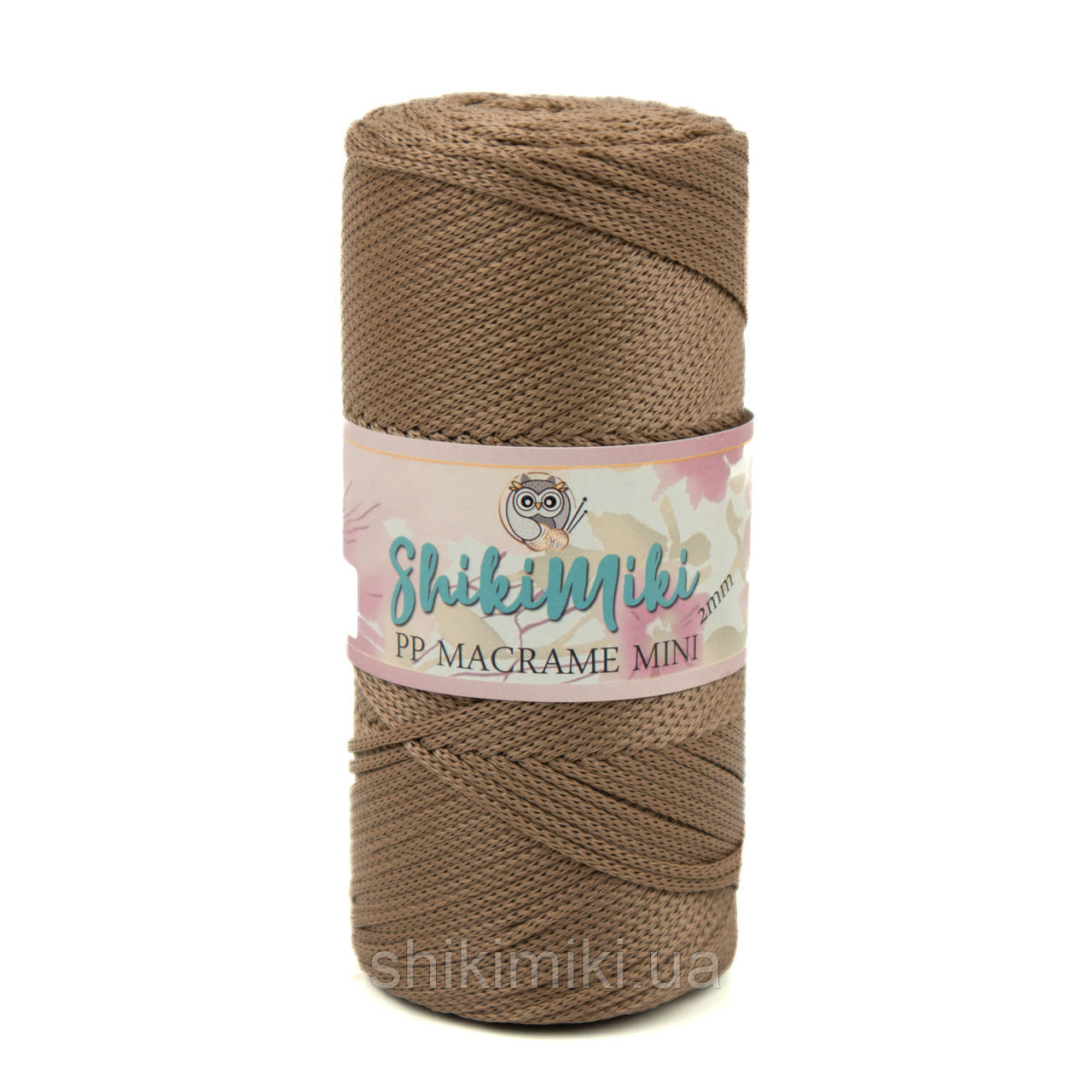 Трикотажний шнур поліпропіленовий PP Macrame, колір Мокко