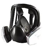 Захисна повнолицьова маска распіратор типу 3М з фільтрами, фото 5