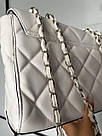 Жіноча сумка Гесс біла Guess White штучна шкіра, фото 6