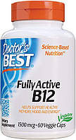 Активний вітамін B12 Doctor's Best, Best Fully Active B12, 1500 мкг, 60 капсул