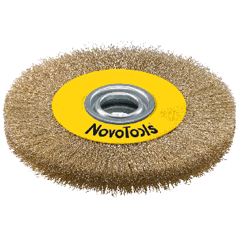 Щітка дискова NovoTools мідний дріт 200 мм