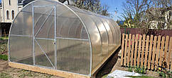 Теплиця з полікарбонатом "Файна" 4х6 м. з оцинкованої труби 30х20 мм. Полікарбонат тепличний 4 мм.