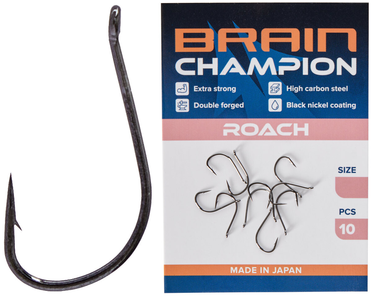 Крючок Brain Champion Roach №12 (10 шт/уп), фото 1