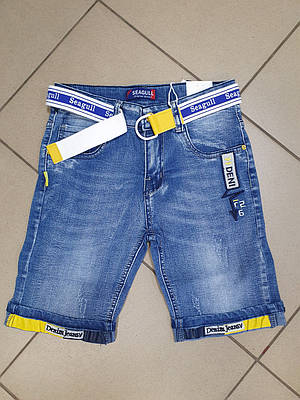 Бриджі SEAGULL джинсові з ременем 134-164 58119