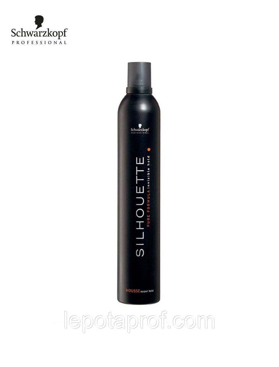 Мус для волосся ультрасильной фіксації Schwarzkopf Professional SILHOUETTE Mousse Super Hold 500 ml