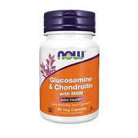 Хондропротектор NOW Glucosamine & Chondroitin & MSM капсули №30