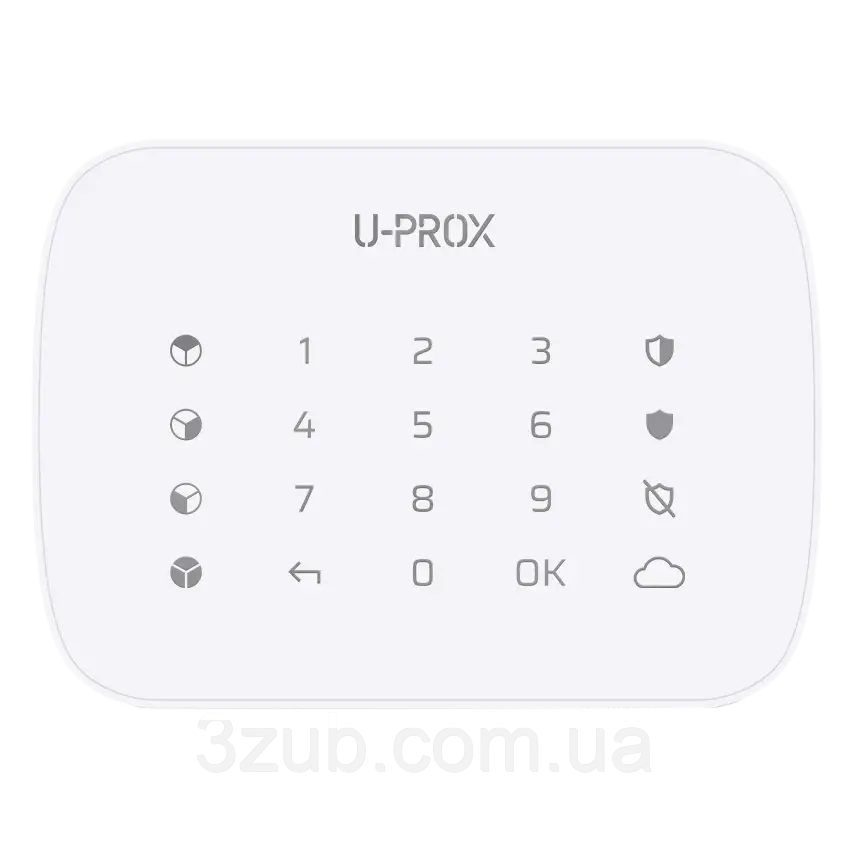 U-Prox Keypad G4 White Бездротова сенсорна клавіатура для чотирьох груп