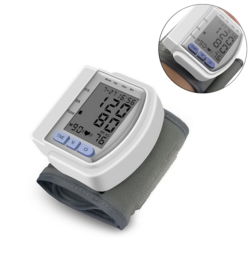 Автоматичний тонометр Blood Pressure Monitor CK-102S для вимірювання тиску на зап'ясті з пам'яттю 90 вимірів