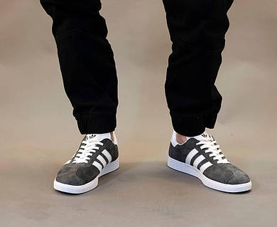 Adidas dark grey gazelle suede trainers 2025