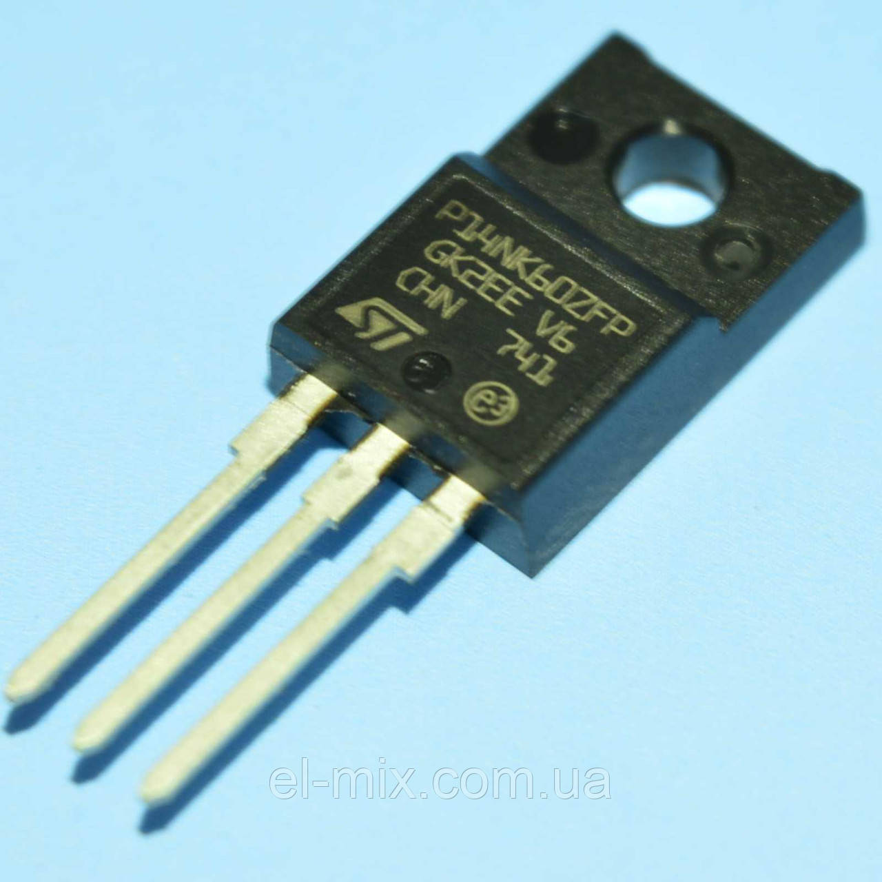 Транзистор польовий STP14NK60ZFP TO-220F STM