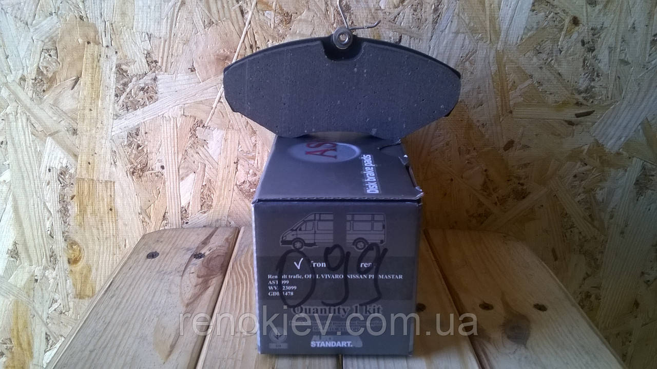 Гальмівні колодки передні Renault Trafic II Opel Vivaro з 1998