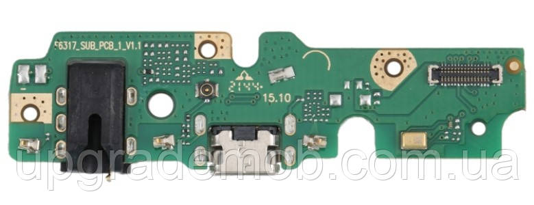 Шлейф Tecno Spark 7 KF6 з роз'ємом заряджання з роз'ємом навушників із мікрофоном плата заряджання