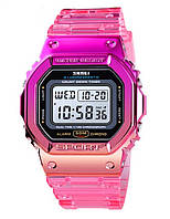 Спортивний рожевий жіночий годинник Skmei 1622 Pink Sport. Електронний наручний годинник