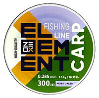 Леска для рыбалки, ZEOX Element Carp Moss Green, 300м, сечение 0,285мм
